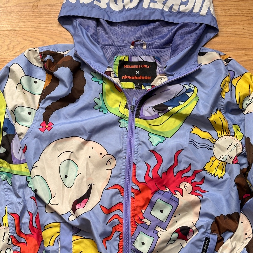 Members Only Multicolor Cartoon Utility Jacket